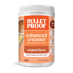 Bulletproof Original Creamer bottle with scoop for smoother home coffee