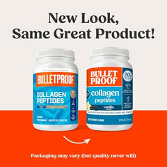 Bulletproof Vanilla collagen powder tub highlighting value size for ongoing use.
