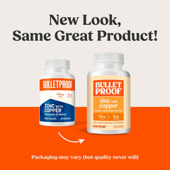 Bulletproof Zinc with Copper capsules closeup showing balanced minerals in one capsule