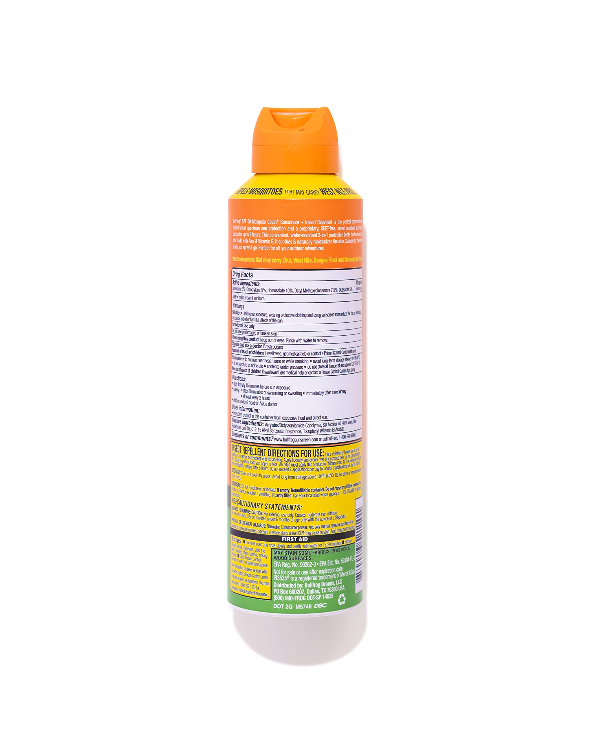 Bullfrog Mosquito Coast spray nozzle enables easy one-handed application.