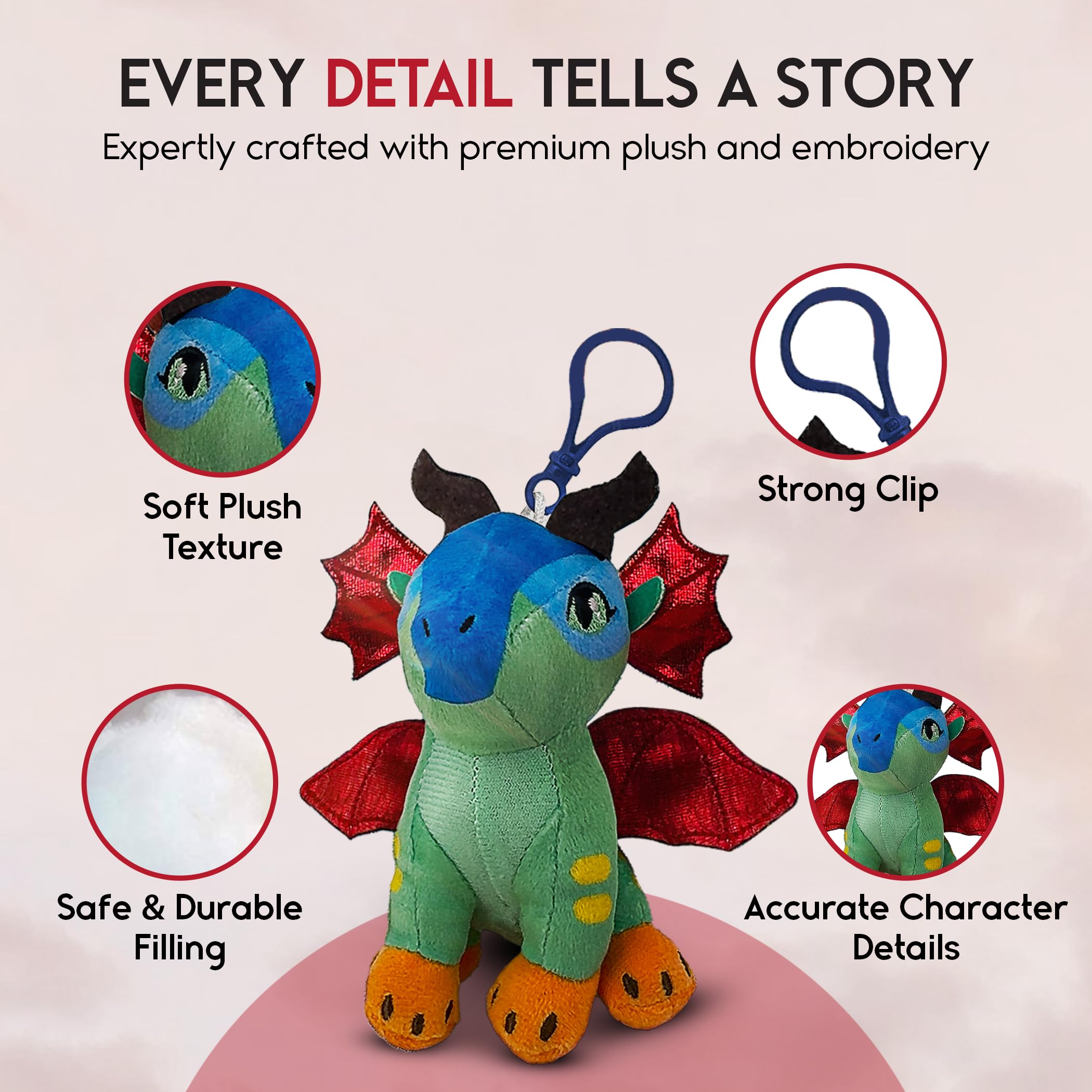 Bulls I Tys Wings of Fire pair plush, display ready