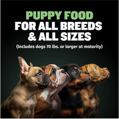 Bully Max provides 419 calories per cup for active puppies.