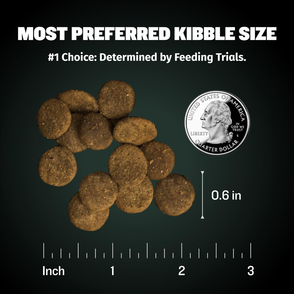 Bully Max is chicken-free with pork and brown rice for sensitive tummies.