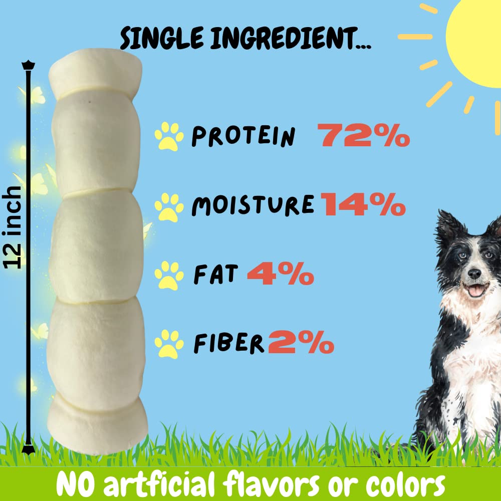 Bullysticks & More beef cheek rolls packaging, convenient 3-count bundle.