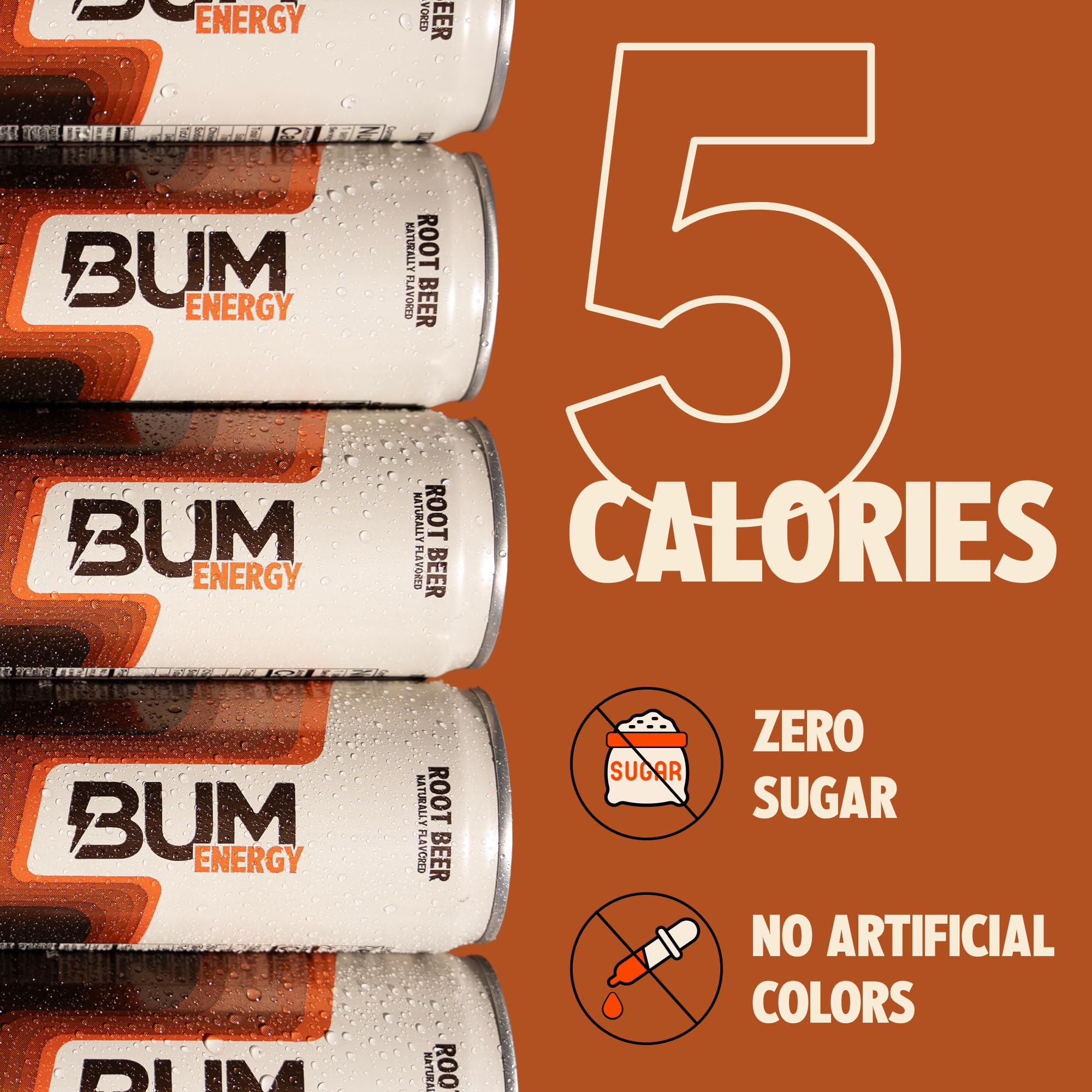 Bum Energy 12-pack on display for easy stocking or gifting