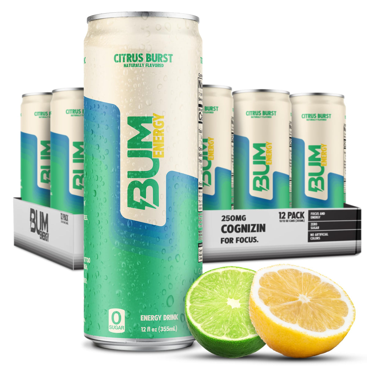 BUM Energy Citrus Burst can ready for a refreshing energy lift during workouts.