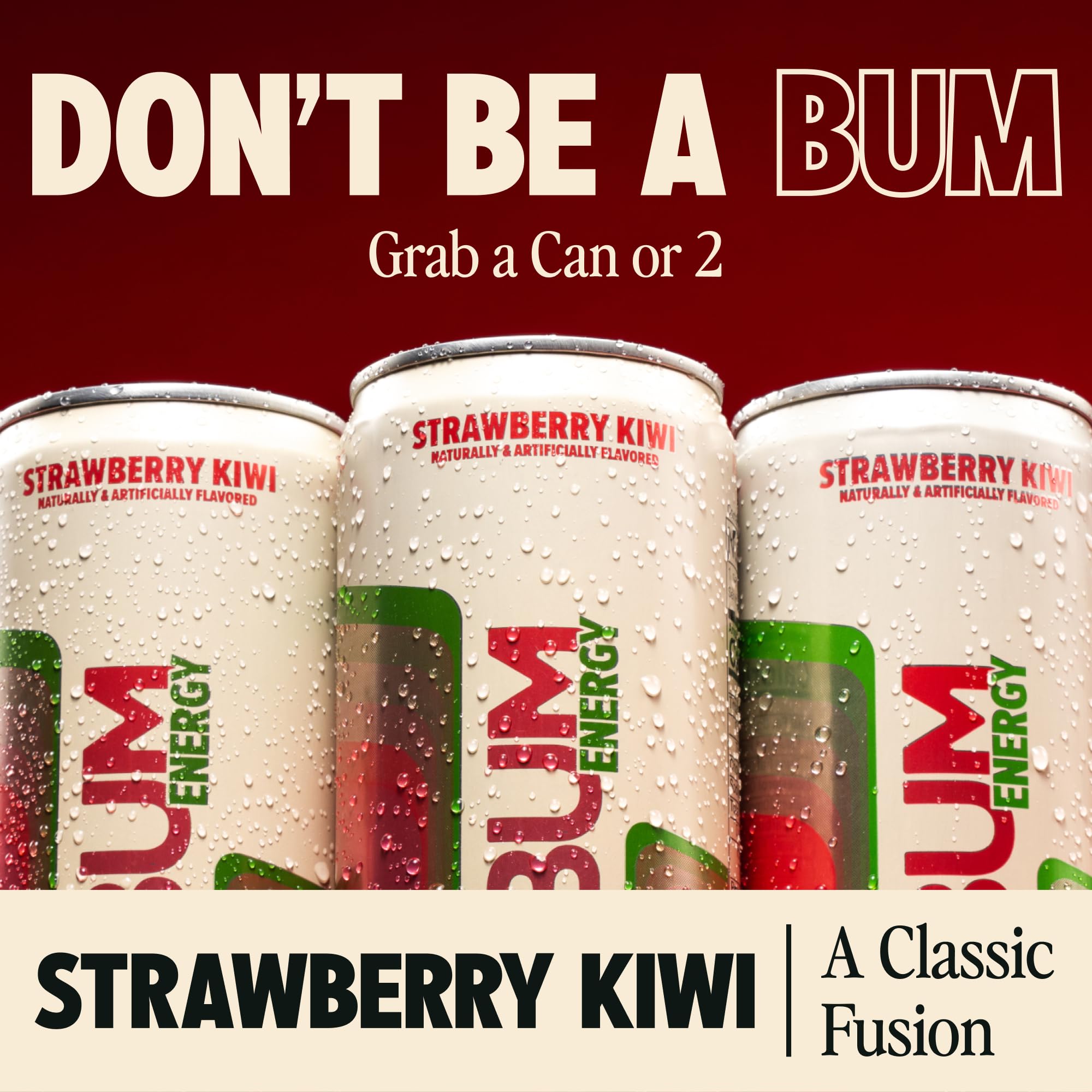 Bum Energy can with Cognizin and caffeine optimized for study sessions.