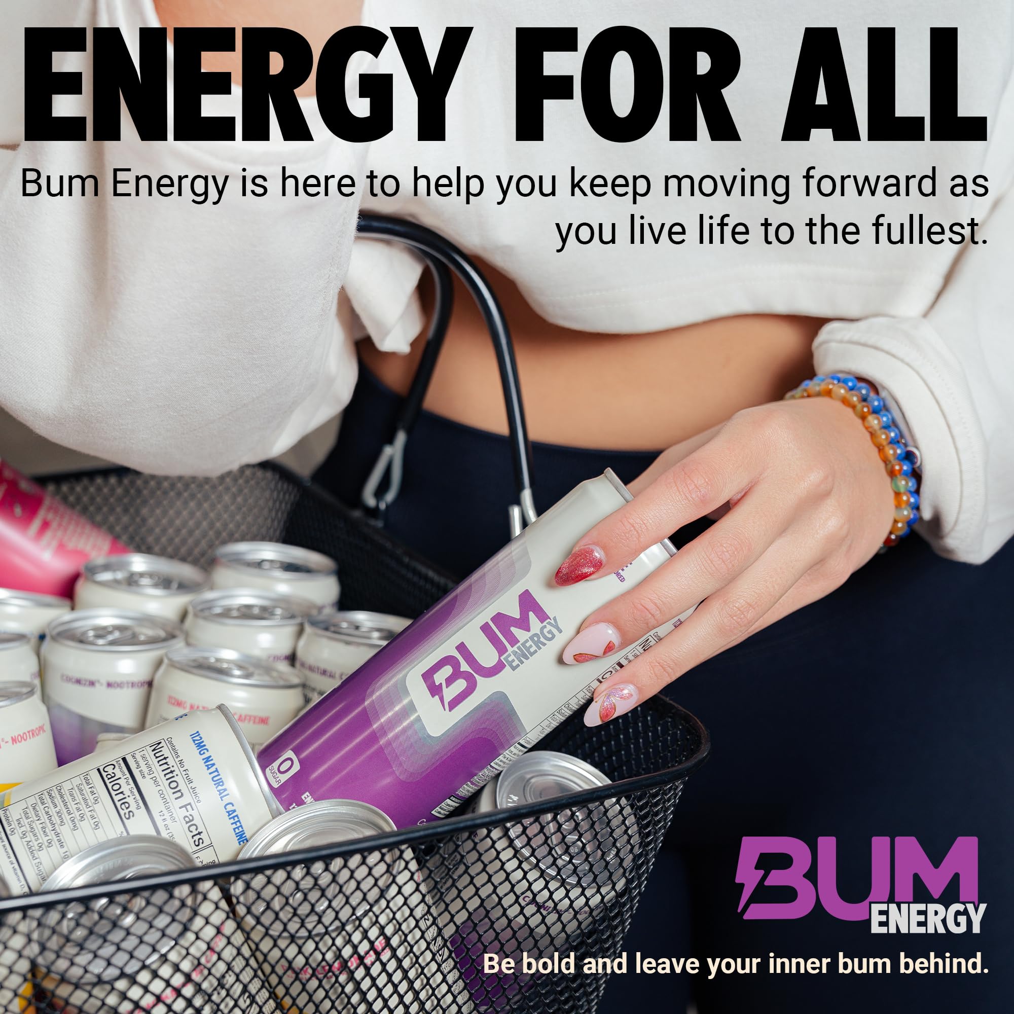 Bum Energy Grape on a desk with laptop, supporting focus during work.