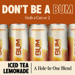 Bum Energy 12-pack cans on display for convenient, sugar-free energy on the go.
