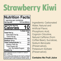 Bum Energy label highlights caffeine and Cognizin cognitive support for focus.