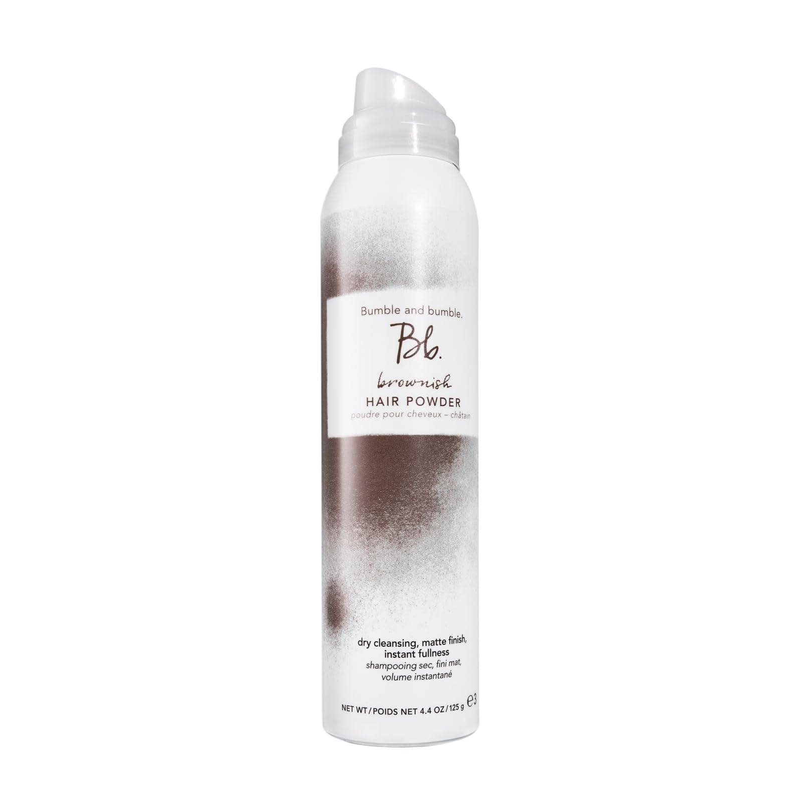 Bumble and bumble Brownish Tinted Dry Shampoo bottle front showing color-refreshing formula.