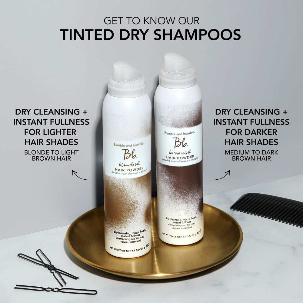 Bumble and bumble packaging shot emphasizes travel-friendly 4.4 oz size.