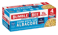Bumble Bee Chunk White Albacore Tuna in Water packaging, a convenient protein source