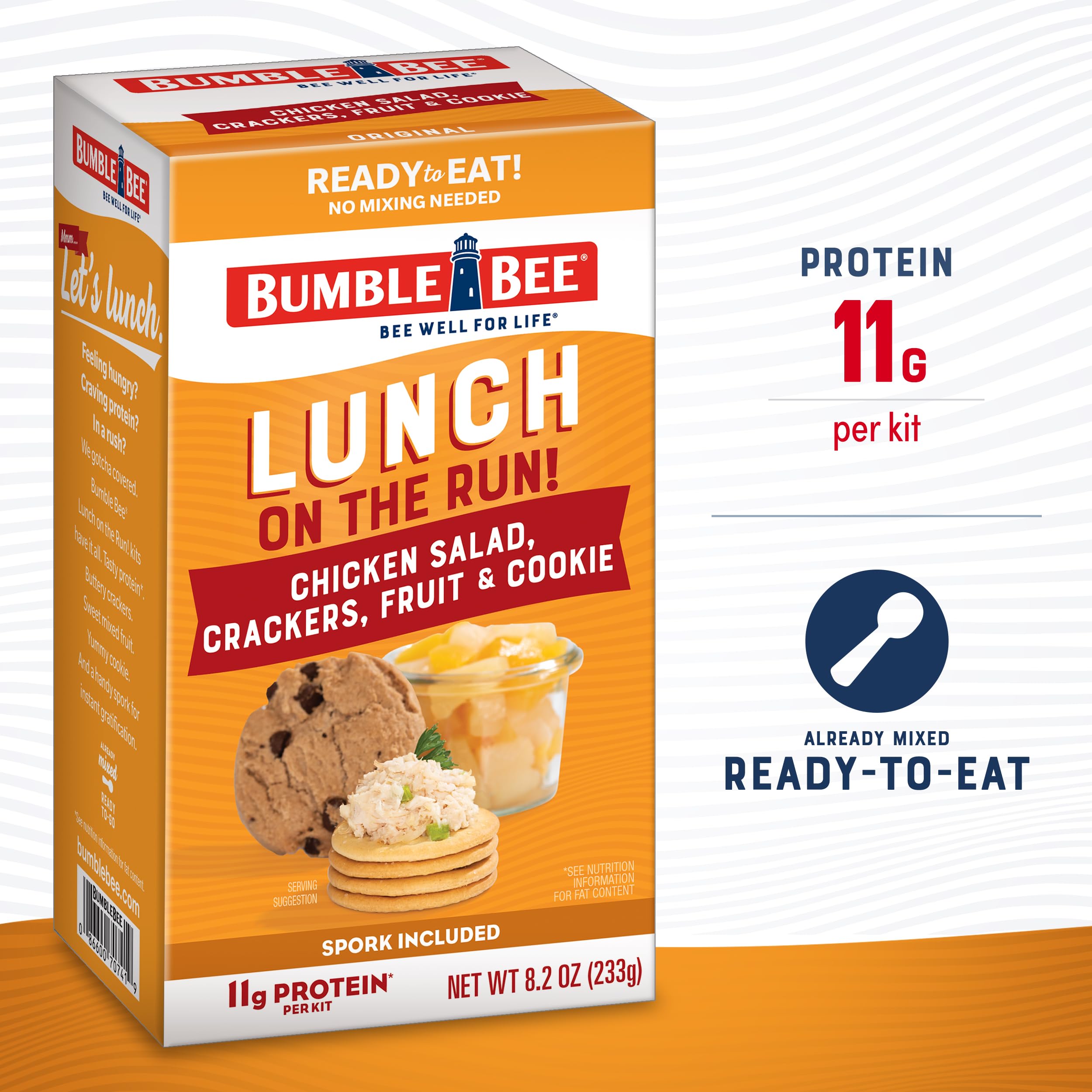 Crackers paired with Bumble Bee Lunch On The Run chicken salad kit for crunch