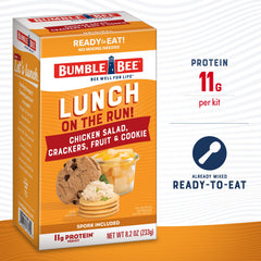 Crackers paired with Bumble Bee Lunch On The Run chicken salad kit for crunch