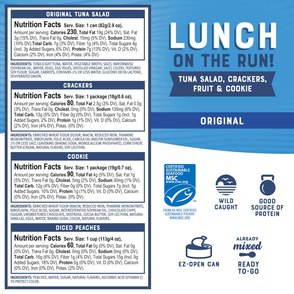 Bumble Bee Lunch On The Run kit with crackers for a crunchy, protein-packed meal