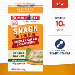 Bumble Bee Ready-to-Eat Caesar chicken salad in can, ideal for quick lunches