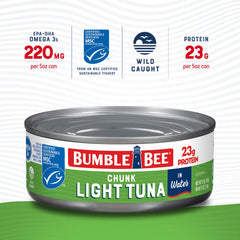 Bumble Bee Tuna Melt sandwich prepared with tuna in water