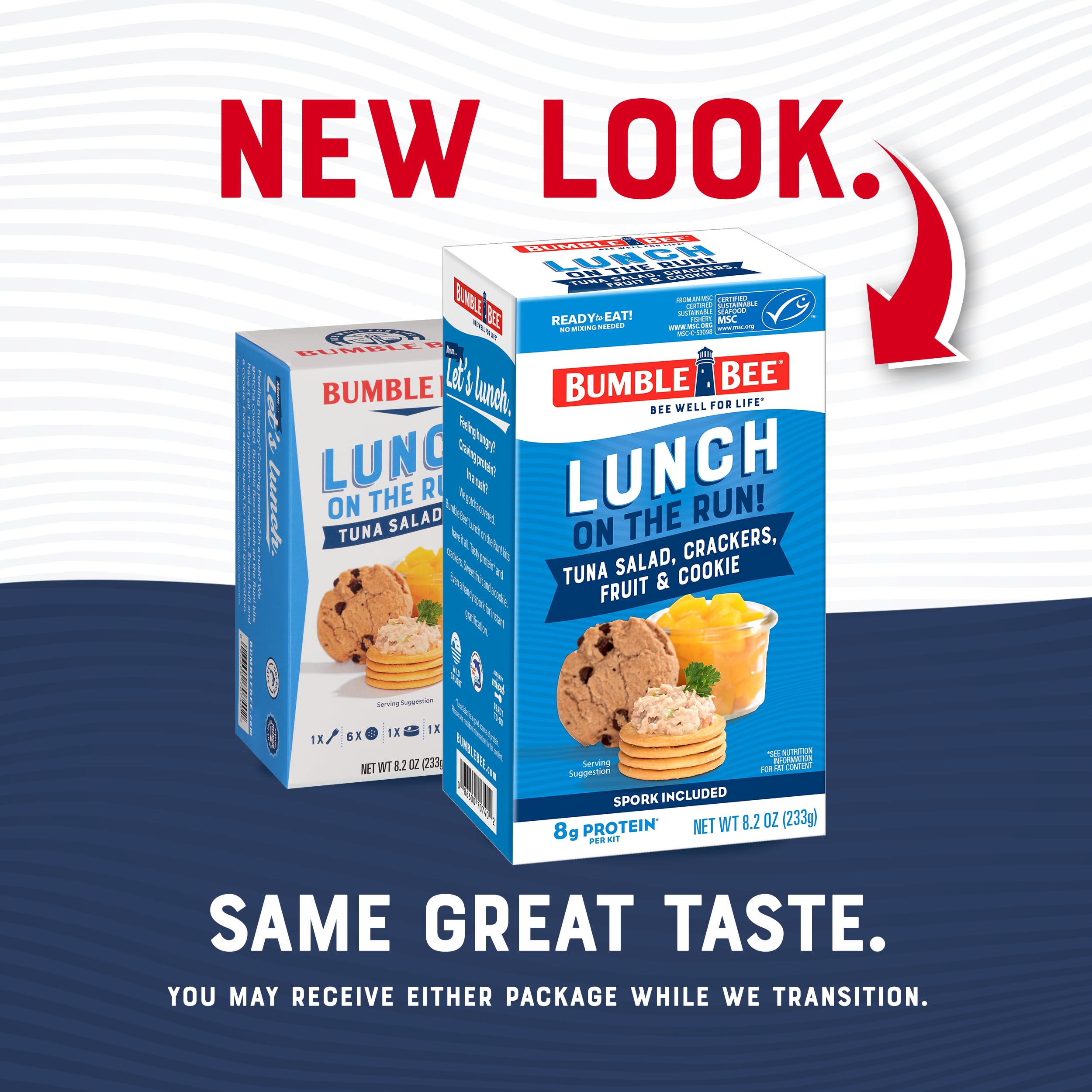 Chocolate chip cookie included in the Bumble Bee lunch kit for a sweet finish