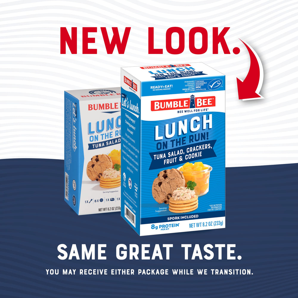 Chocolate chip cookie included in the Bumble Bee lunch kit for a sweet finish