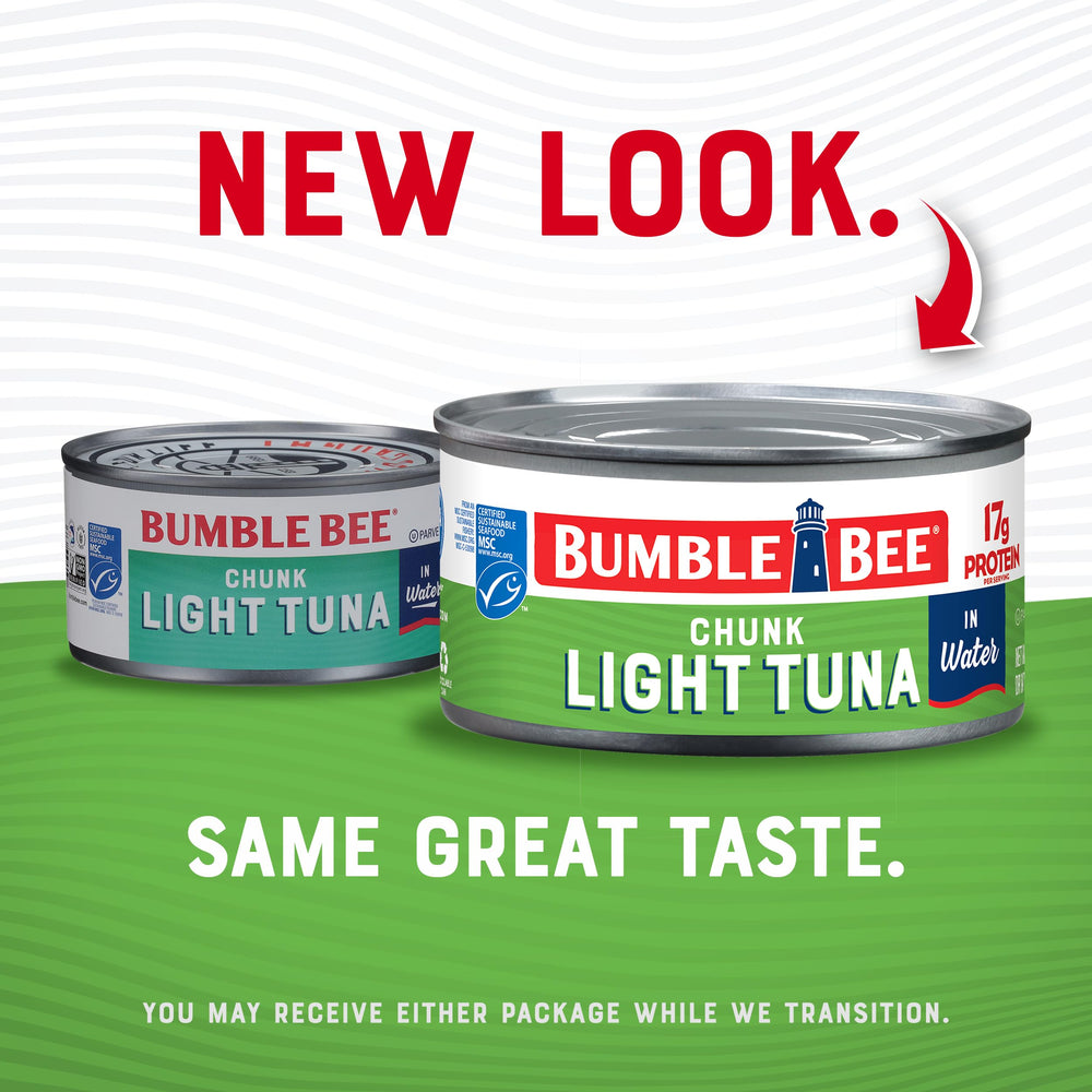 Bumble Bee Twelve-ounce tuna pack helps stock pantry efficiently.