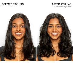 Bumble and bumble Seaweed Air Dry Cream hair-wave image shows defined, frizz-minimized texture.
