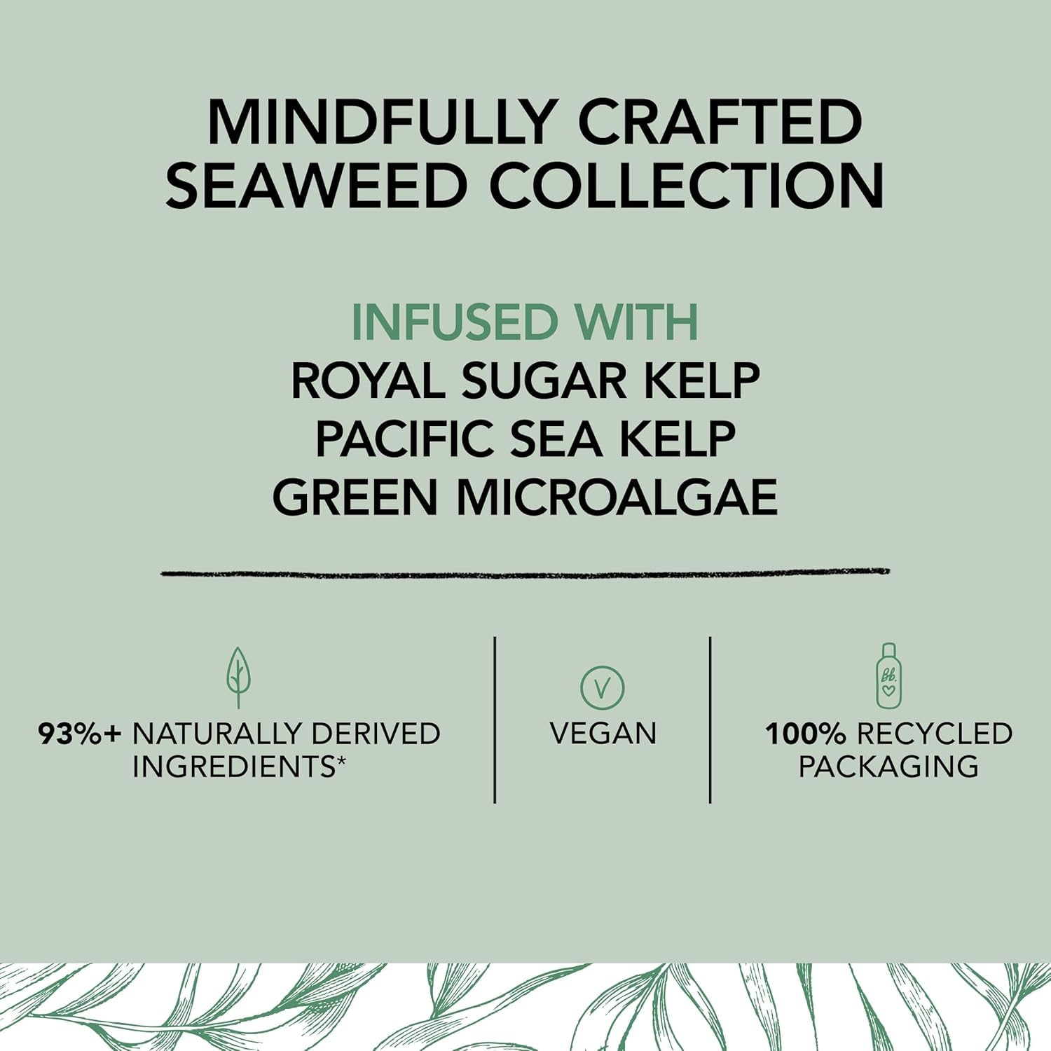 Bumble and bumble Seaweed Air Dry Cream packaging emphasizes clean, sustainable aesthetics.