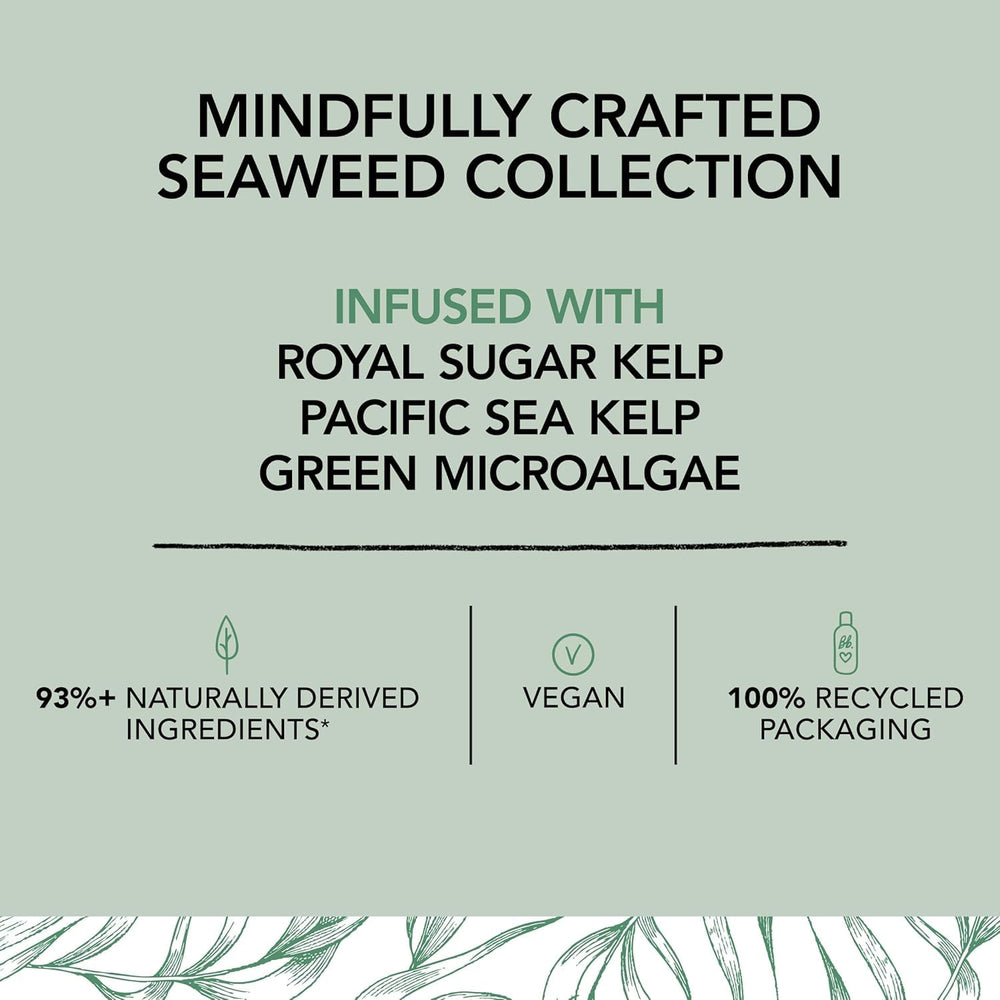 Bumble and bumble Seaweed Air Dry Cream packaging emphasizes clean, sustainable aesthetics.