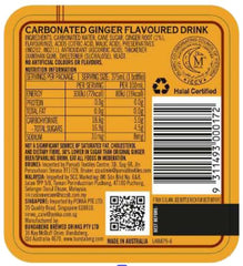 Bundaberg Ginger Beer ginger root detail close-up, authentic Aussie flavor.