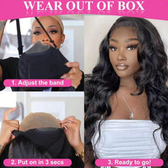 bunGiol pre-plucked hairline with baby hair enables quick, ready-to-wear looks.