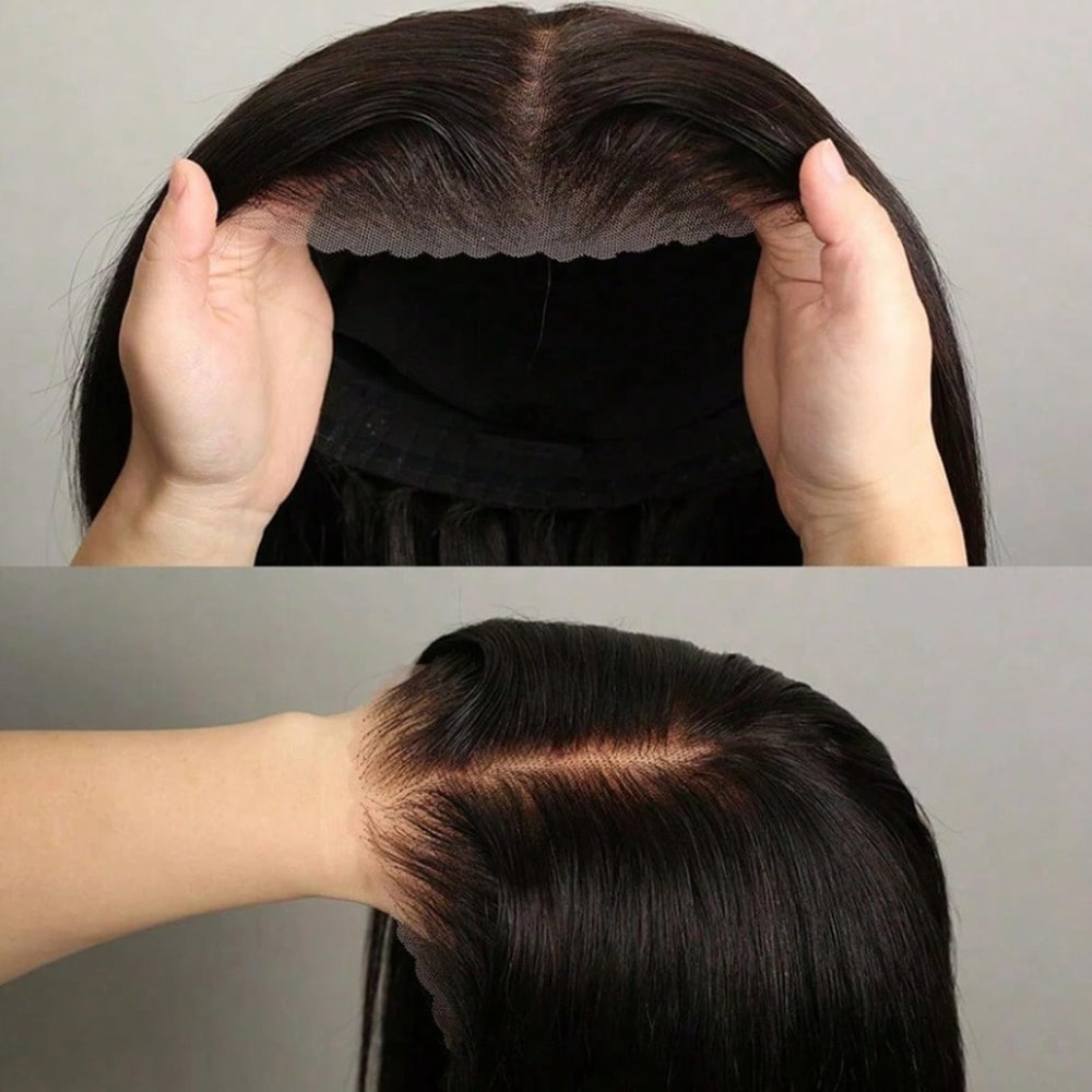 bunGiol glueless wig installs in about 30 seconds; no glue or gel needed.