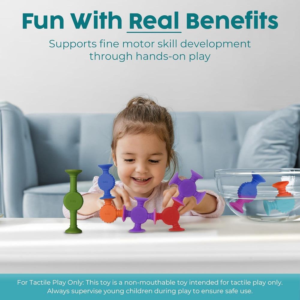 BUNMO suction-cup bath toy attached to glass mirrors for clever play.
