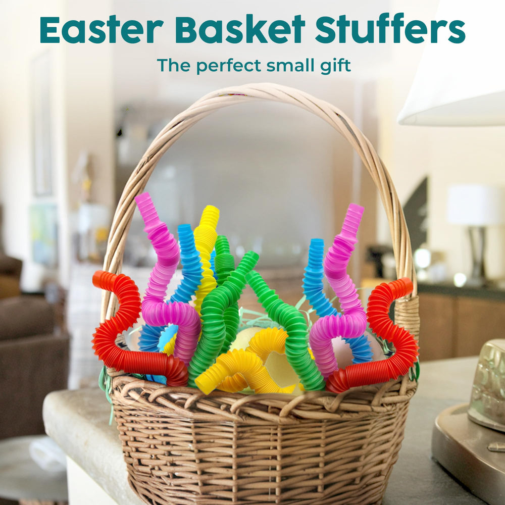 BUNMO mini Pop Tubes encourage imaginative play and shape creation.