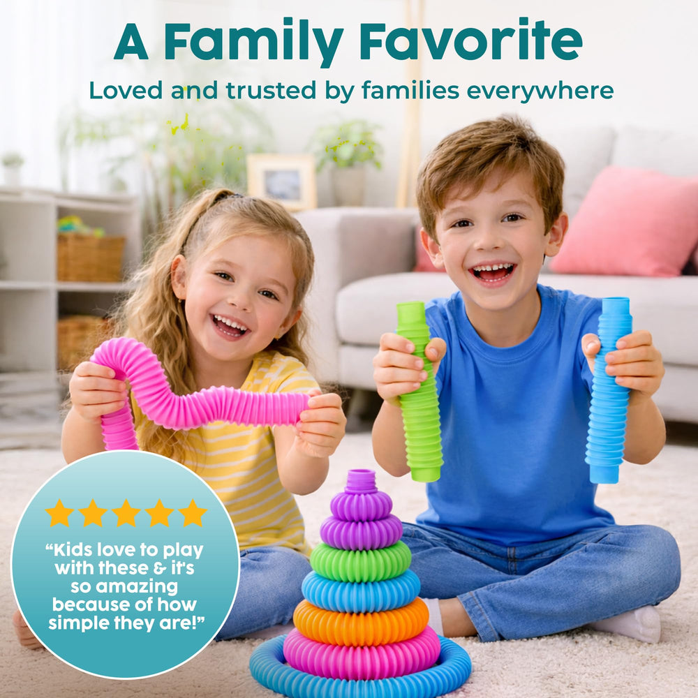 BunMo Pop Tubes are perfect for shared play in classrooms or family time.