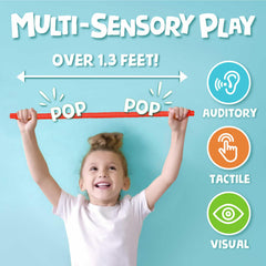 BUNMO Pop Tubes aid hand-eye coordination through twisting and bending.