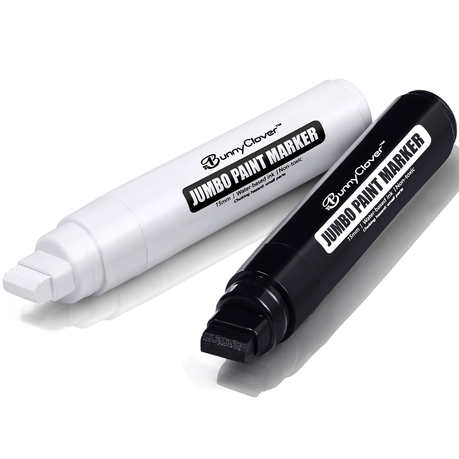 Bunnyclover black paint marker with 15mm jumbo tip for bold lines