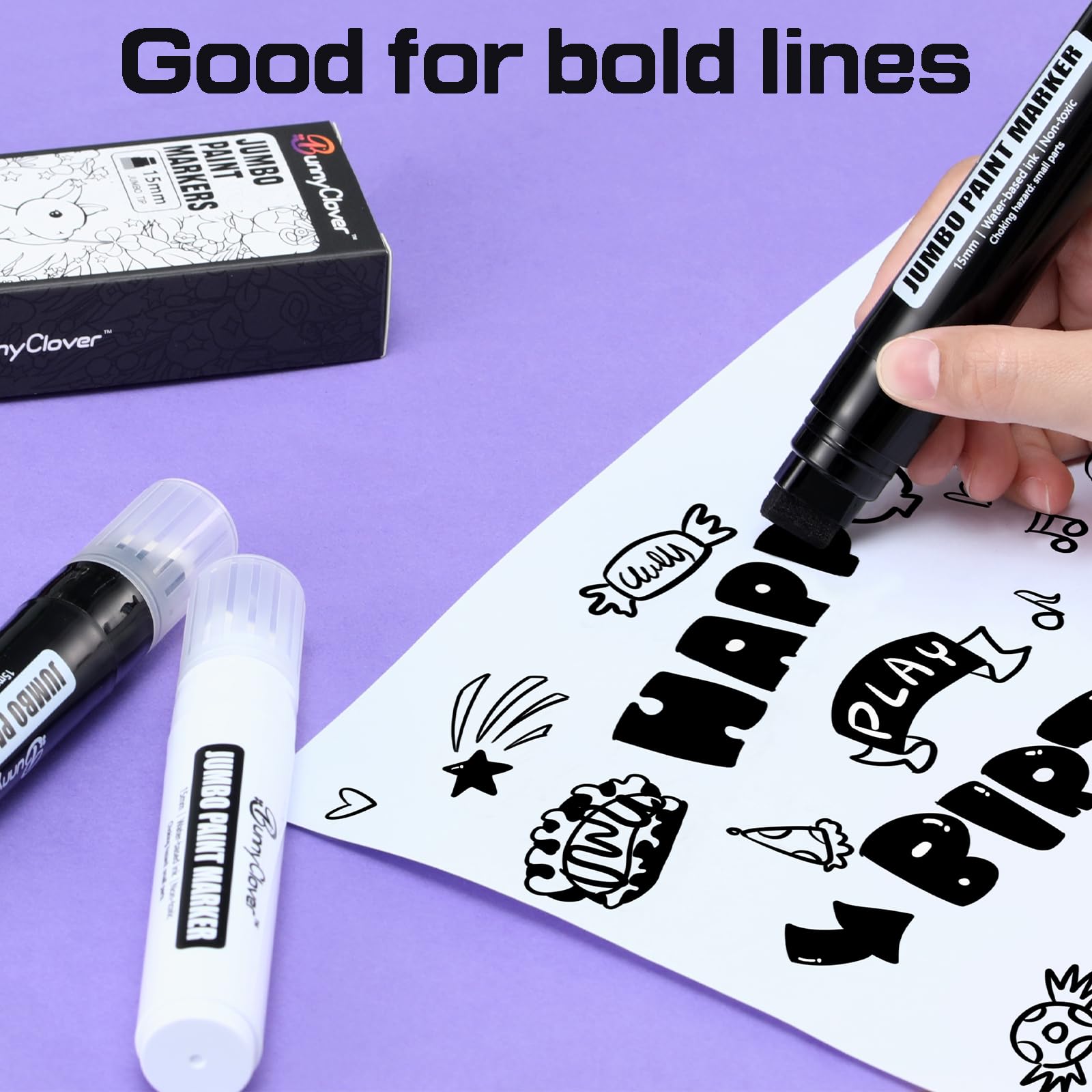 Bunnyclover paint marker on fabric and leather for durable marks