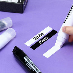 Bunnyclover paint marker on rock surface for durable art