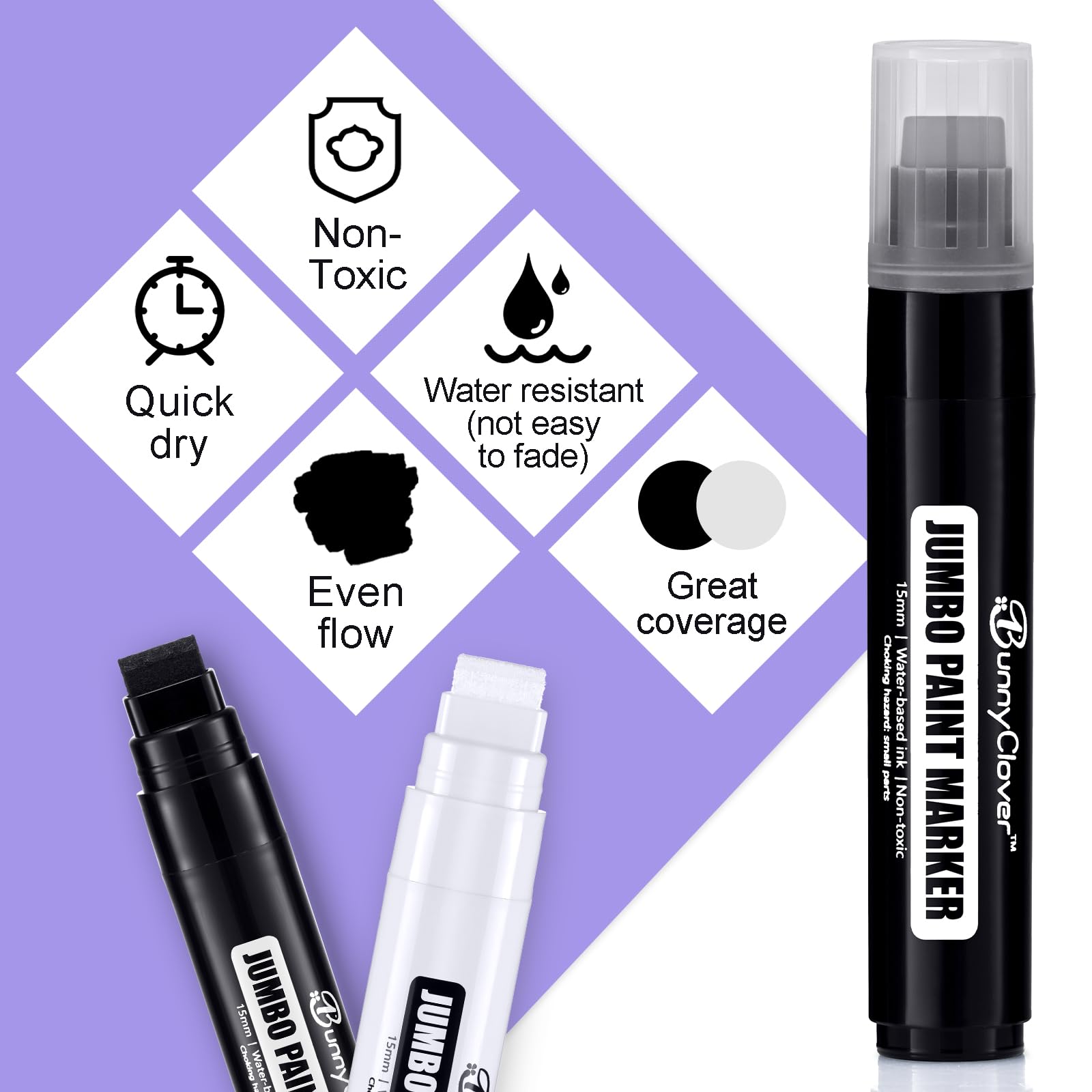 Bunnyclover paint marker on wood for signs and crafts
