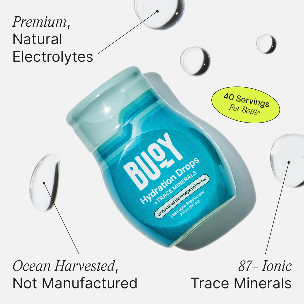 Buoy Electrolyte Drops in coffee for hydration without sugar