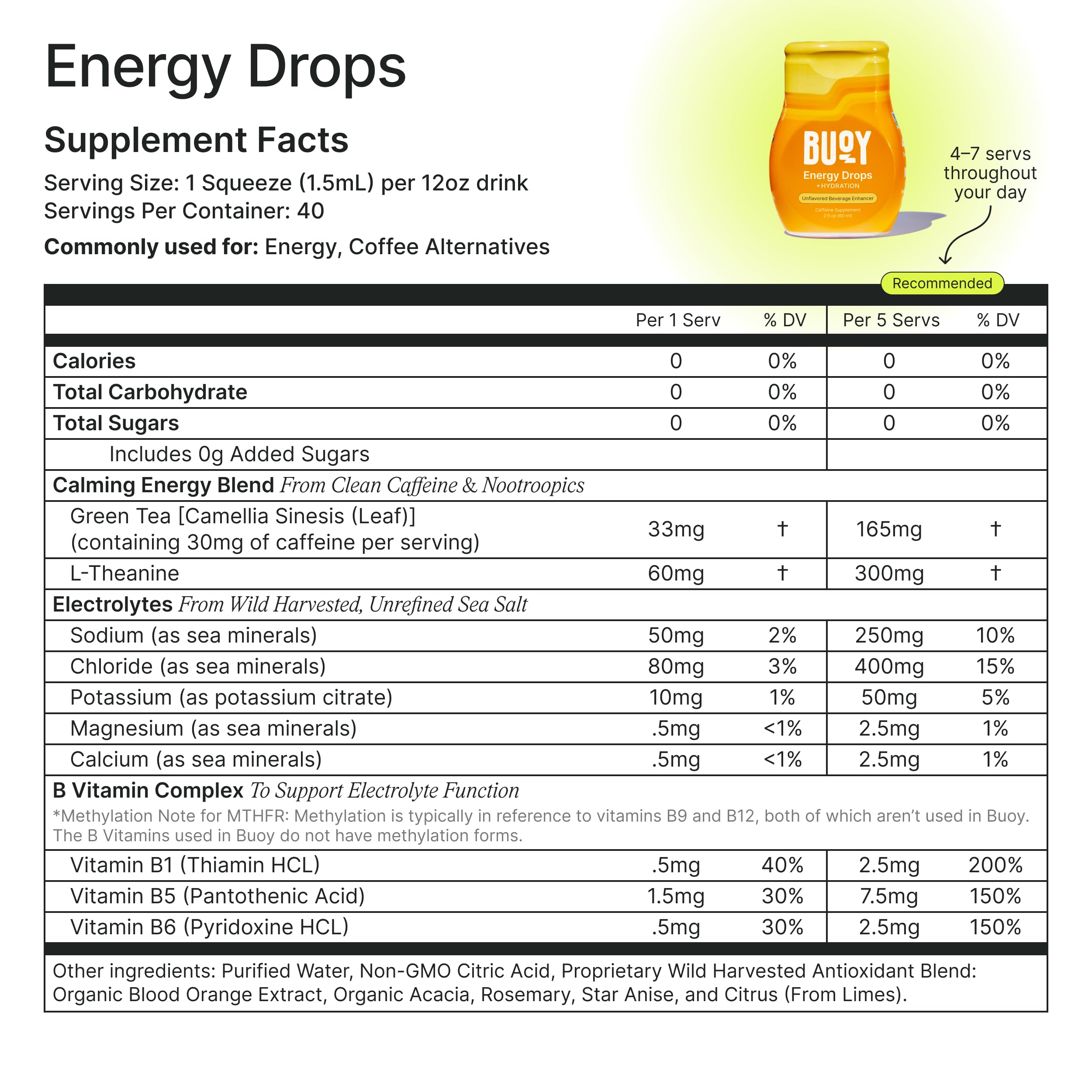 Active lifestyle scene featuring Buoy Electrolyte Drops for energy and focus.