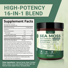 Buporai Sea Moss Gummies close-up texture with fruity flavor.