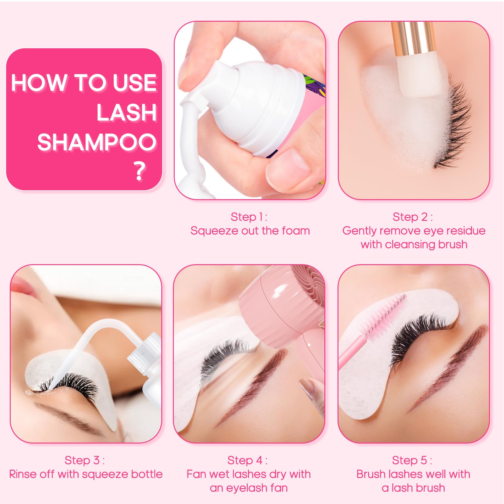 Buqikma lash care kit contents showcase complete maintenance set.