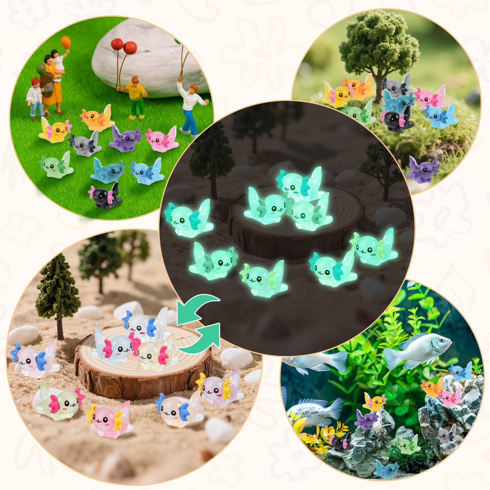 BuQiuRen waterproof axolotl figures are durable for outdoor displays.