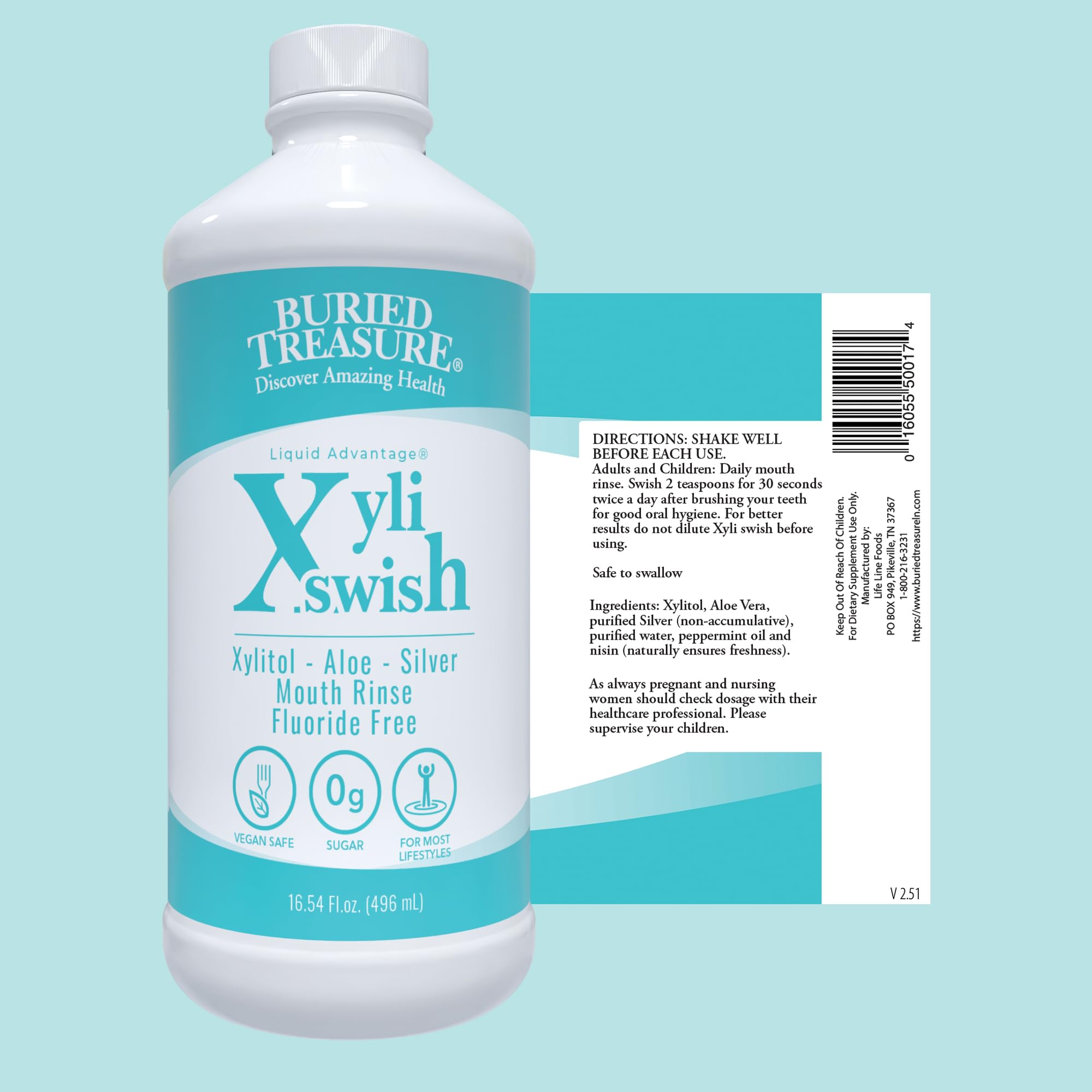 Buried Treasure Xyli Swish eco packaging highlight for sustainability