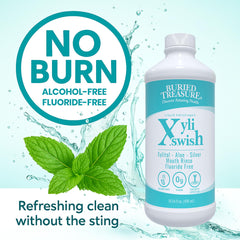 Buried Treasure Xyli Swish bottle pouring to demonstrate easy dispensing