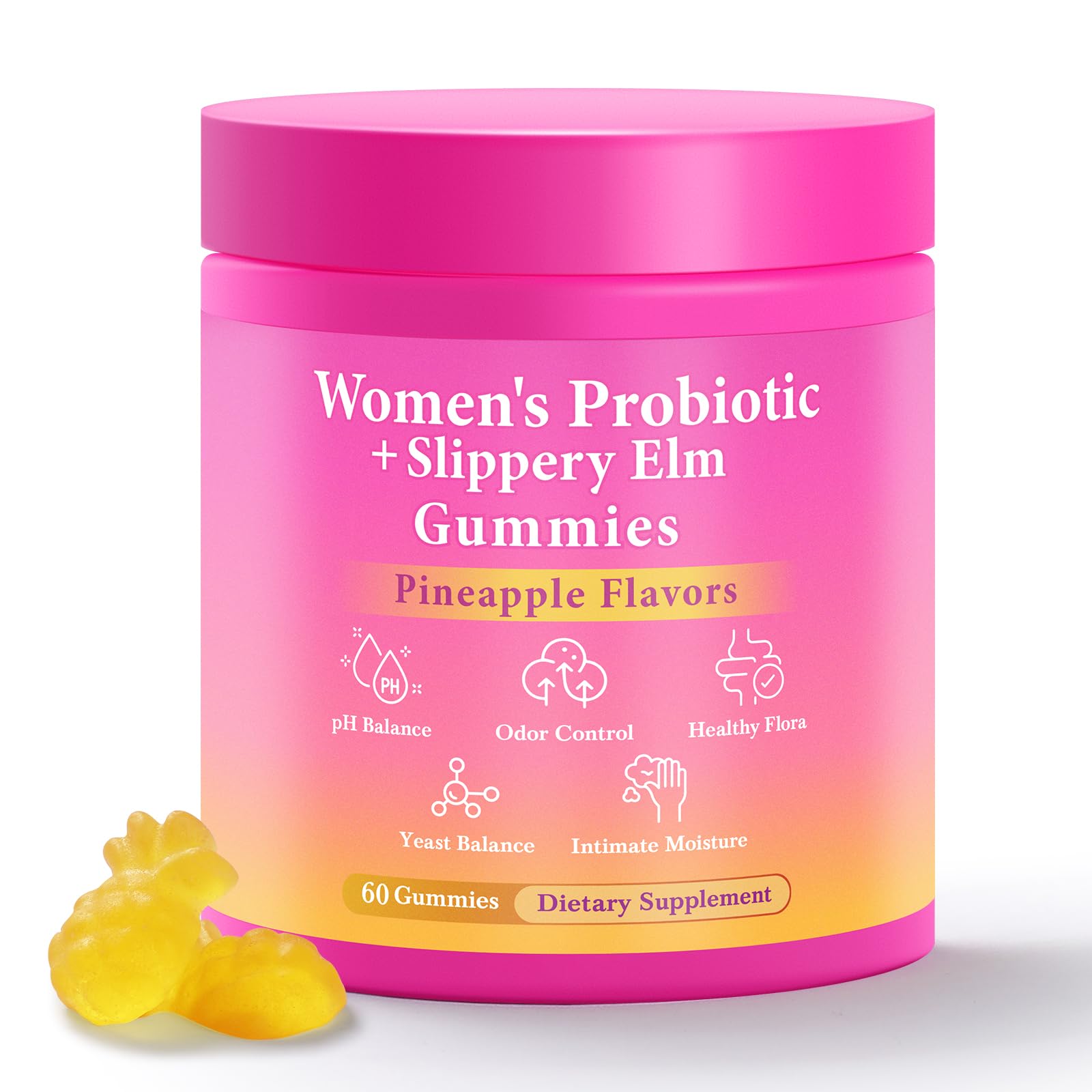 BURMINY Her Juicy Probiotics Gummies bottle for daily feminine balance and freshness.