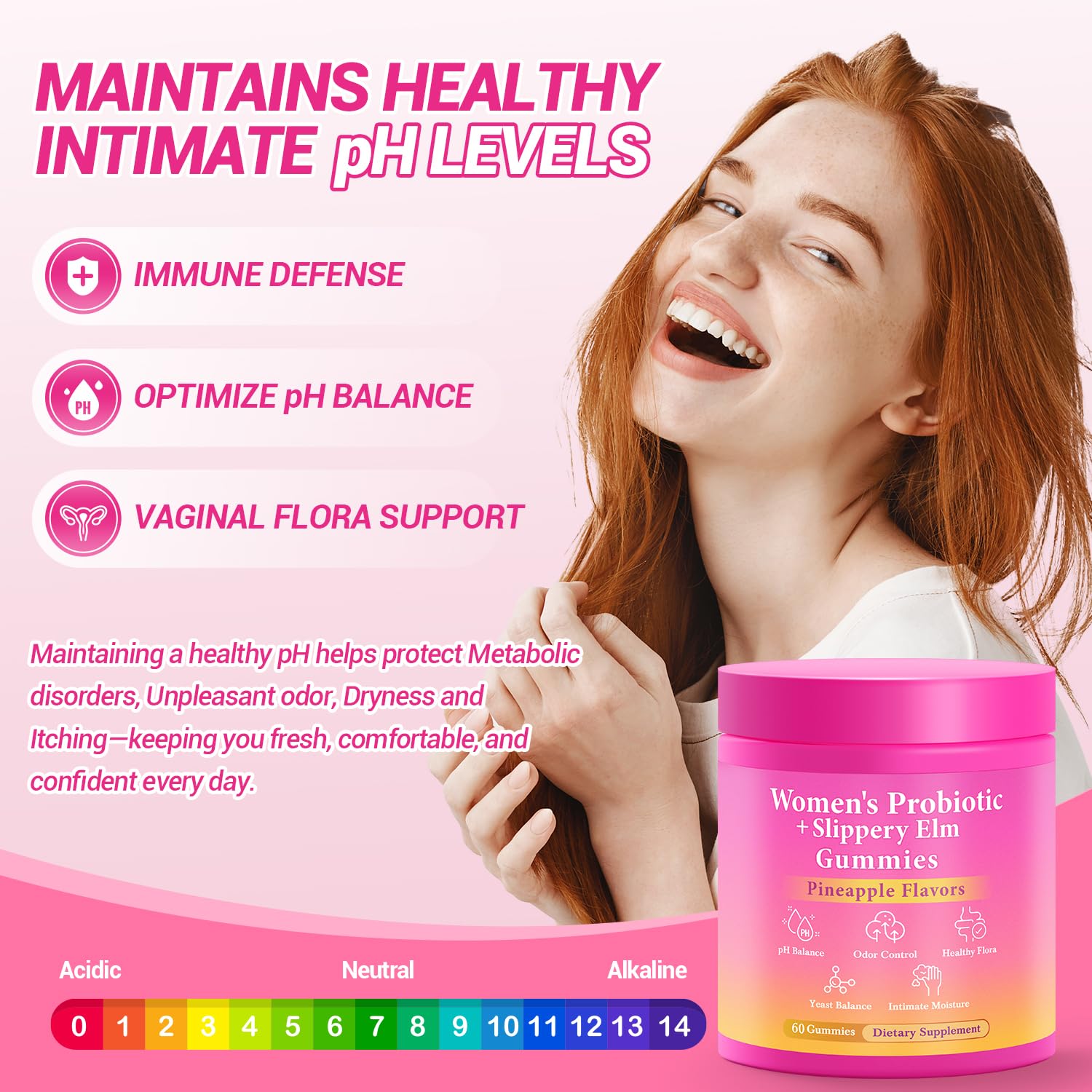 BURMINY Her Juicy Probiotics Gummies foil packaging highlights freshness and quality.