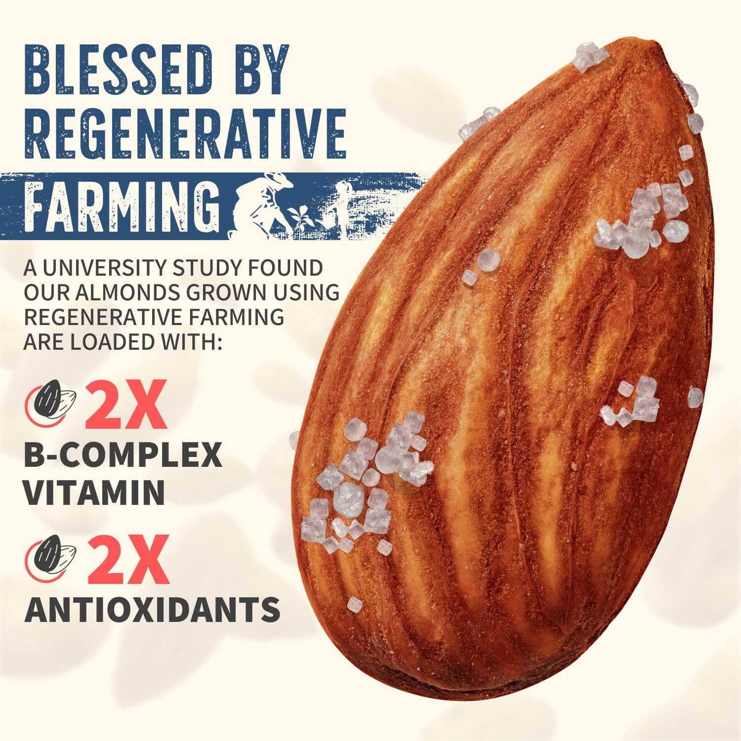 Burroughs Family Farms regenerative organic certification logo — sustainability credential.