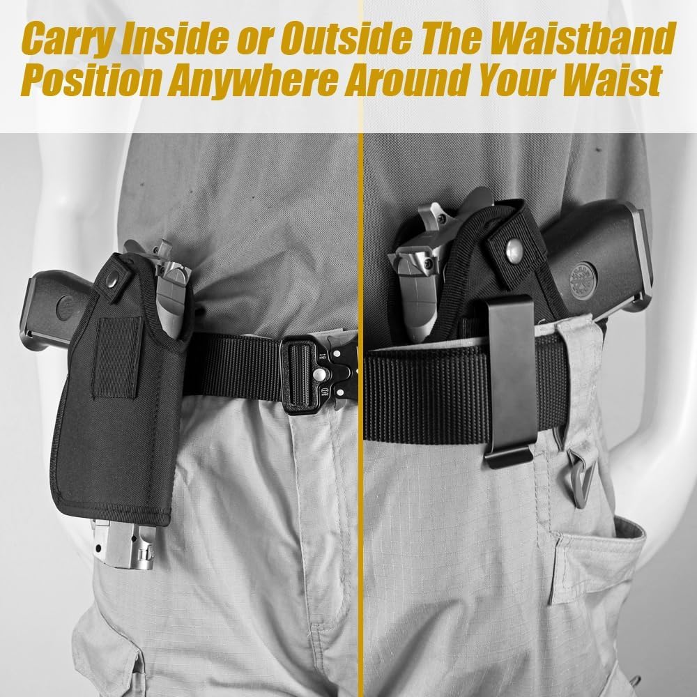 Bursport holster with elastic retention straps for secure yet fast draws.